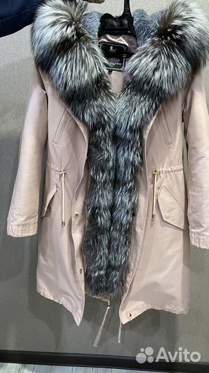 Парка с натуральным мехом