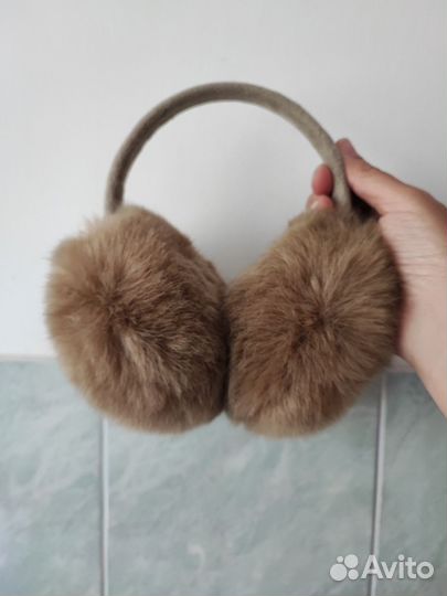 Меховые наушники, новые