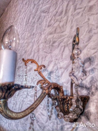 2 люстры и одно бра Дубовый лист