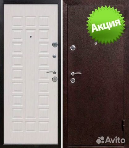 Дверь входная металлическая Йошкар Беленый дуб