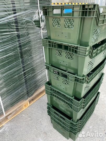 Пластиковые Ящики 600х400х250 Усиленные Казань