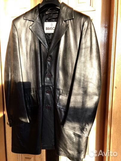Кожаное пальто