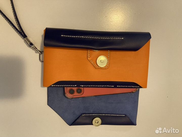 Кошелек клатч женский из натуральной кожи