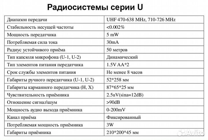 Радиосистема ECO by volta U-2 (520.10/725.80)