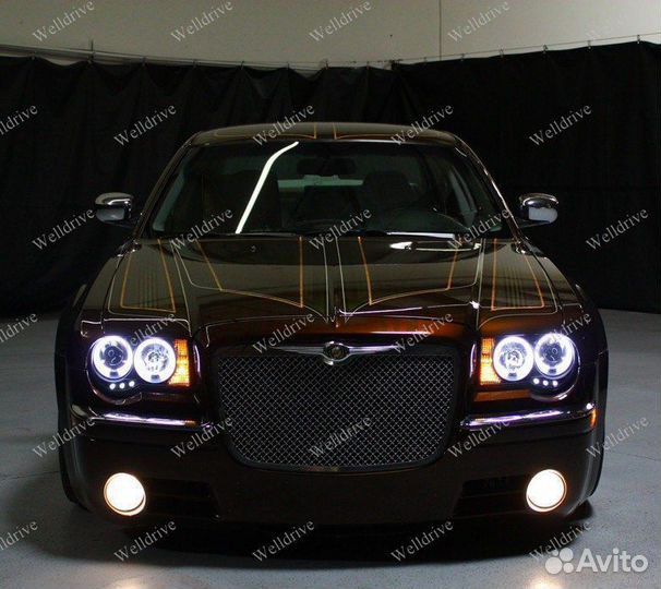 Фары Chrysler 300C 05-10 AE галоген черные