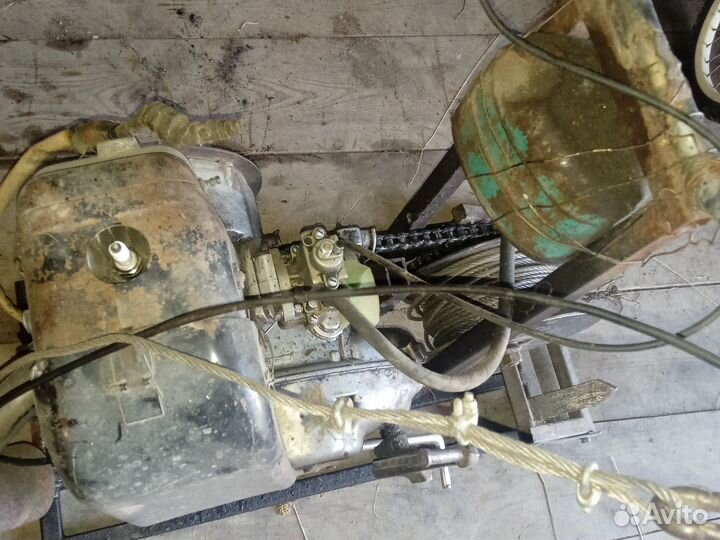 Лебёдка для вспашки огорода