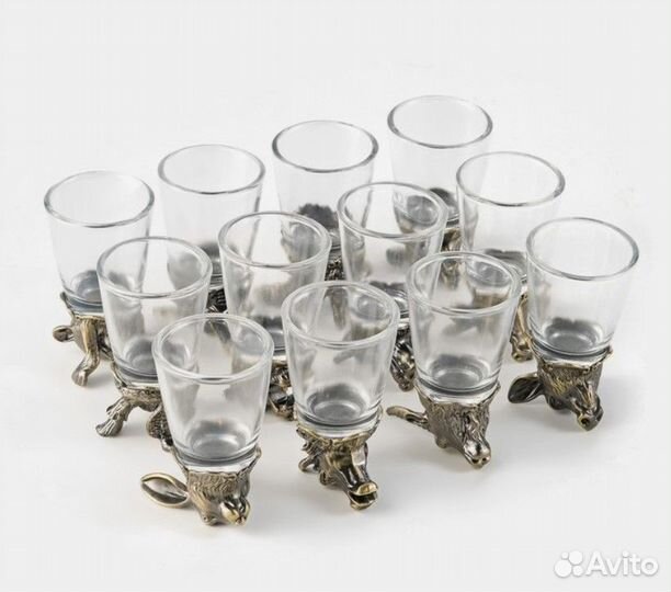 Набор стопок-перевертышей на 12 персон