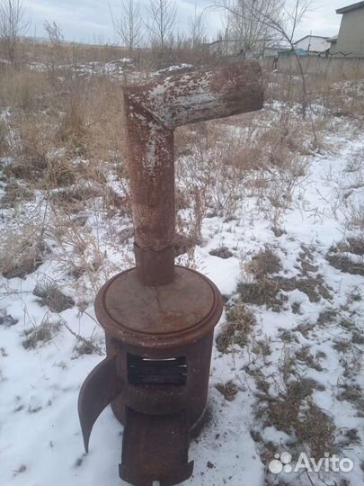 Печь буржуйка чугунная армейская