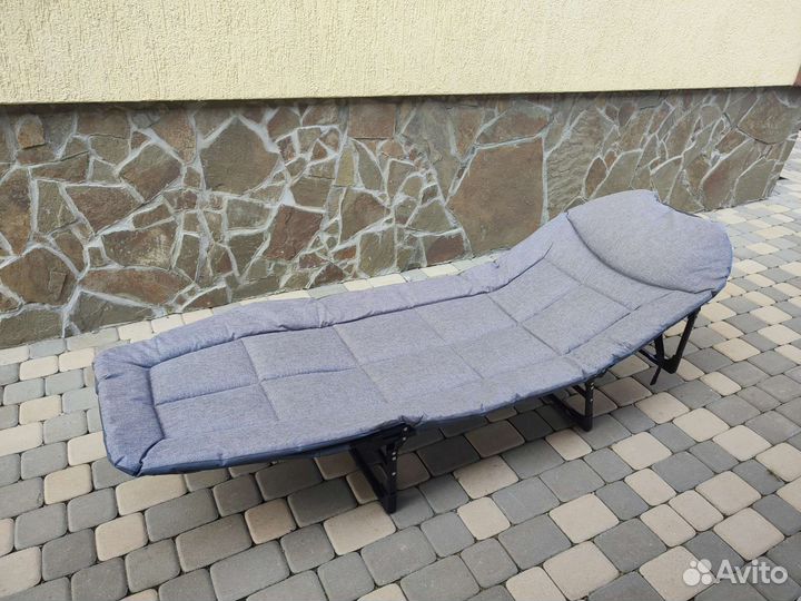 Раскладушка карповая, Шезлонг, для дачи дома новая