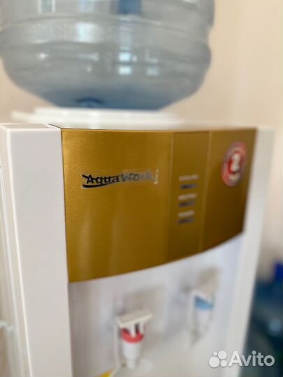 Напольный кулер Aqua Work 16-LD/EN, белый/золотой