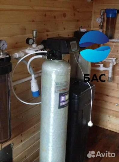 Очистка воды из скважины для коттеджа умягчения