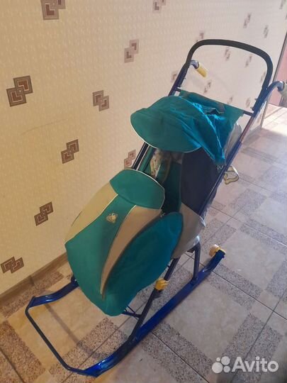 Детские санки с колесами