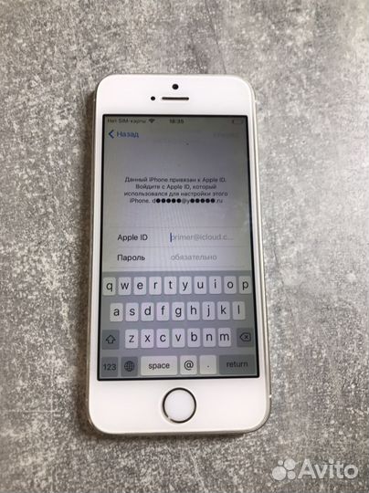 Смартфон Apple iPhone 5S Gold на запчапсти
