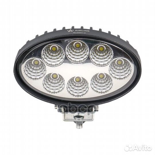 Фара светодиодная овальная, 8 LED рассеянный св