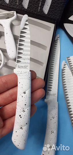 Наборы ножей Zepter белый мрамор. Германия 6предм