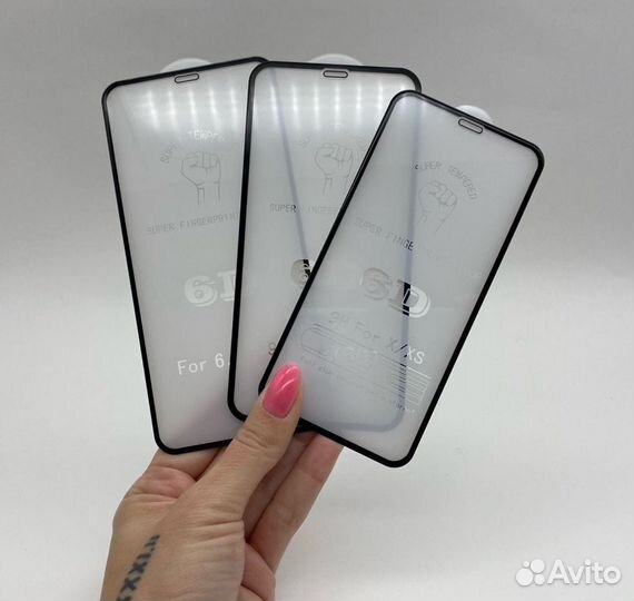 Защитное стекло iPhone Все модели 6D Premium