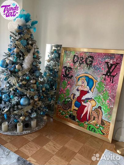 Поп стрит арт модные дизайнерские картины купить