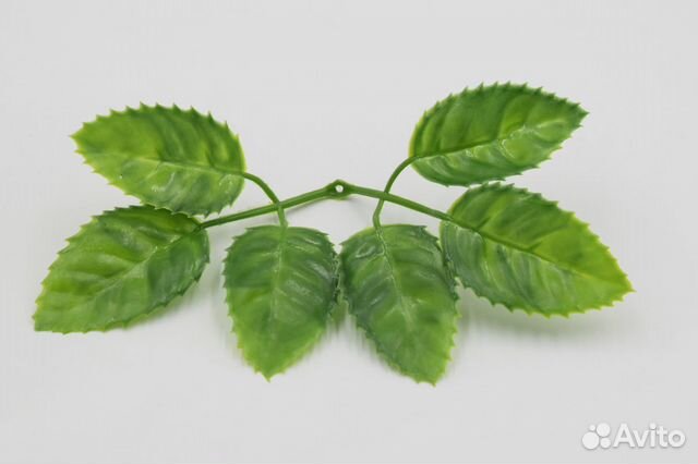 Искусственный лист розы