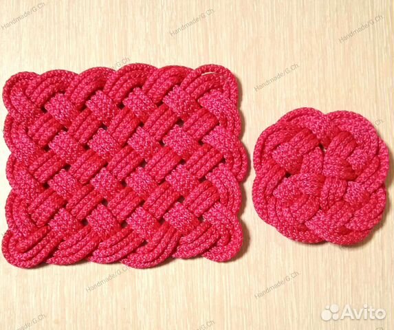 Салфетки плетёные, подставки под горячее