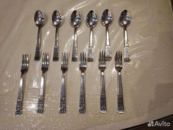 Набор чайный мельхиор