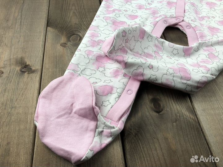 Слип для девочки с ножками новый хлопок