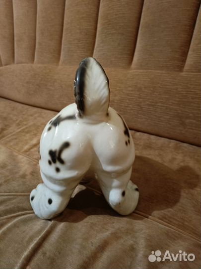 Большая собака статуэтка спаниель керамика