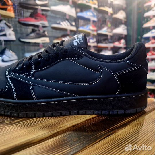 Кроссовки Air Jordan 1 Low Black Phantom