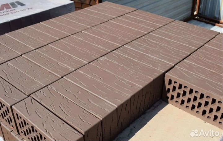 Кирпич облицовочный шоколад с завода от 10 м3