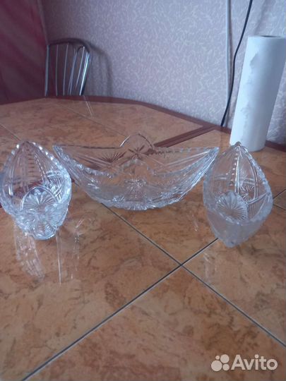 Вазы, салатники, бокалы хрусталь из СССР