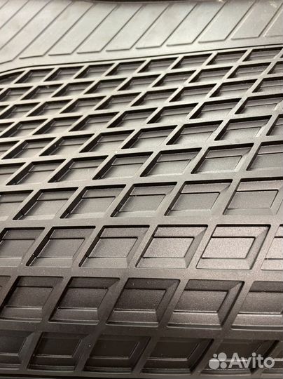 Ковры салона резиновые черные задние MB W222