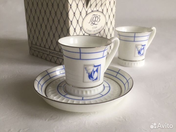 Чашка с блюдцем кофейная лфз