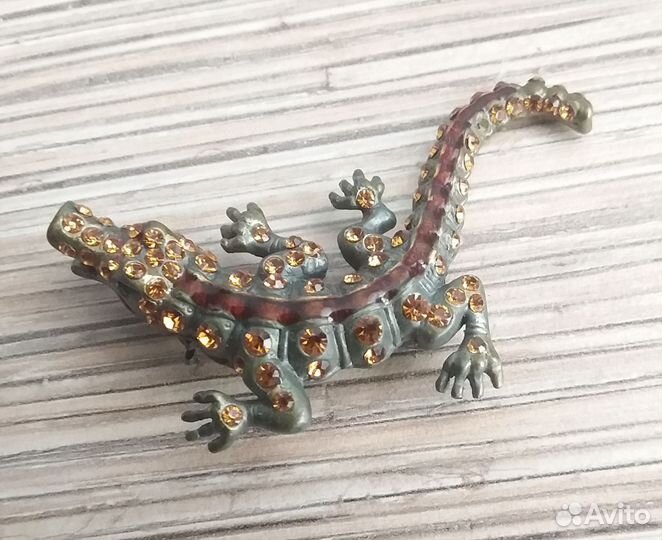 Ювелирная бижутерия Jenavi браслет, брошь Крокодил