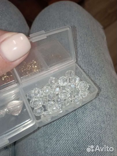 Гранëные бусины для рукоделия