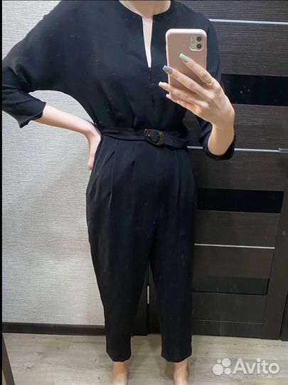 Комбенезон с длинным руковом черный