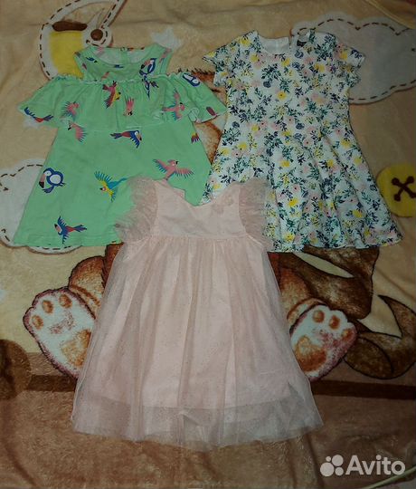 Фирменная одежда для девочки пакетом 92 98