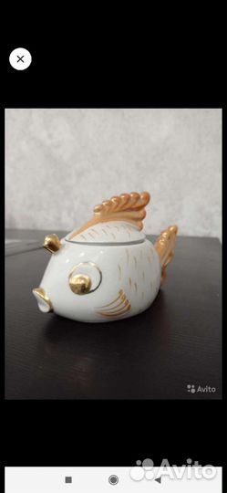 Фарфоровые статуэтки рыбка СССР