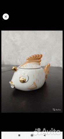 Фарфоровые статуэтки рыбка СССР