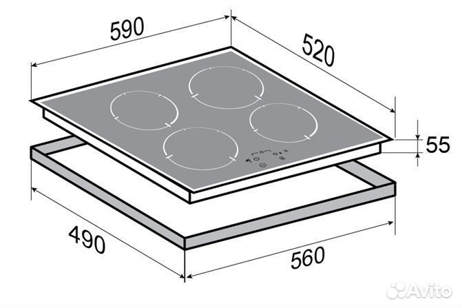 Панель Zigmund & Shtain CNS 024.60 BX Новая