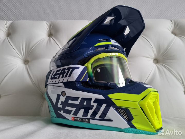 Шлем Leatt Moto 7.5 V23 Helmet Kit Blue Синий