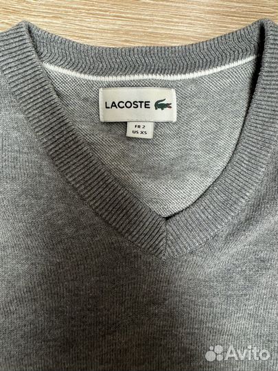 Джемпер Lacoste серый XS