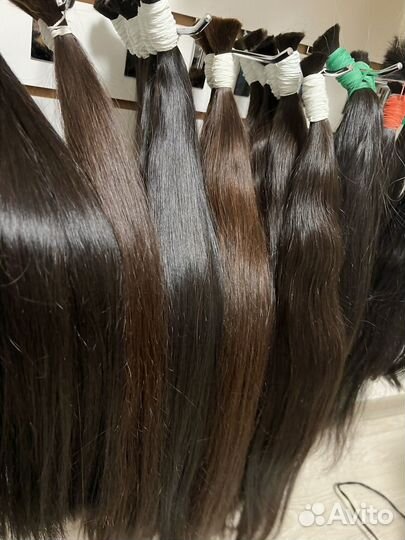 Волосы натуральные в срезах