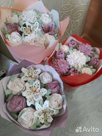 Зефирные букеты на день учителя