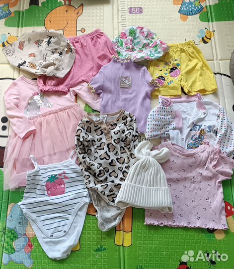 Детские вещи пакетом для девочки 1-1,5 года