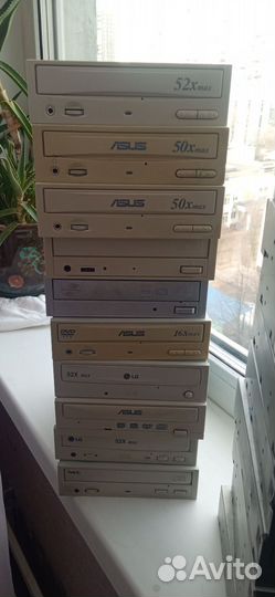 Cd, dvd r-rw ide от 4х, SATA, fdd 5.25 и 3.5