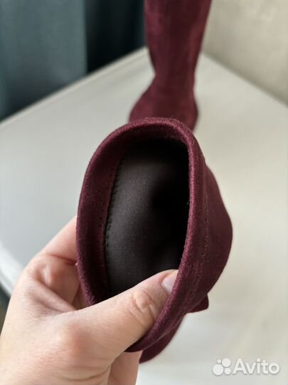 Ботильоны на каблуке натуральная замша 35 размер