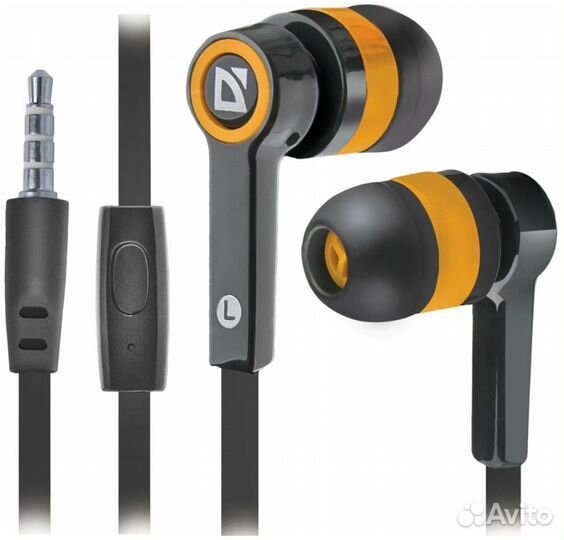 Наушники Defender Pulse 420 (черный/оранжевый) 63