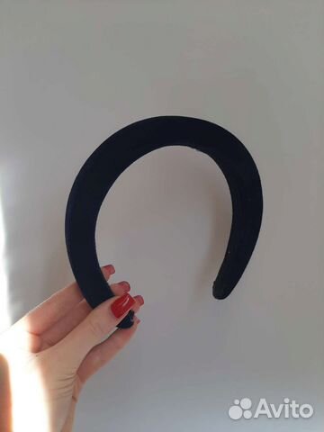 Объемный велюровый ободок для волос