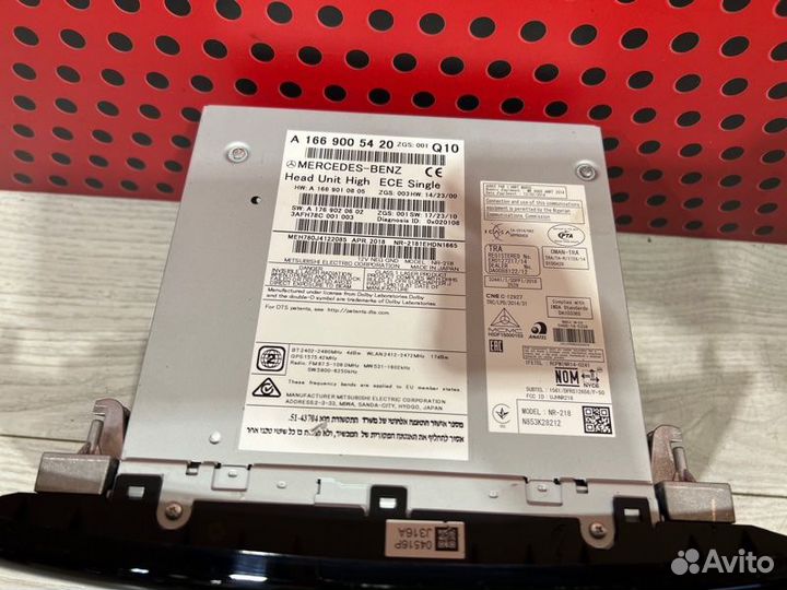 Магнитола Mercedes-Benz Gle W166 2018