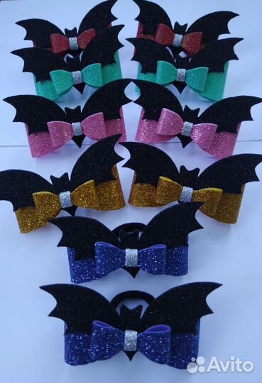 Бантики летучие мыши, ручная работа