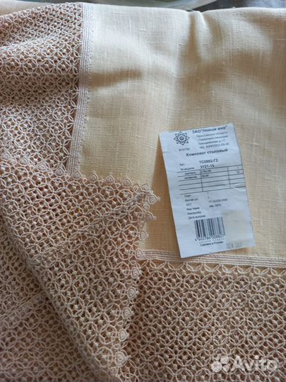 Комплект столовый 100 лен (новый)